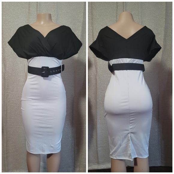 Fashion 2 color midi Dress new size S, M, L, XL, XXL Available Strech Material. - Picture 14 of 15